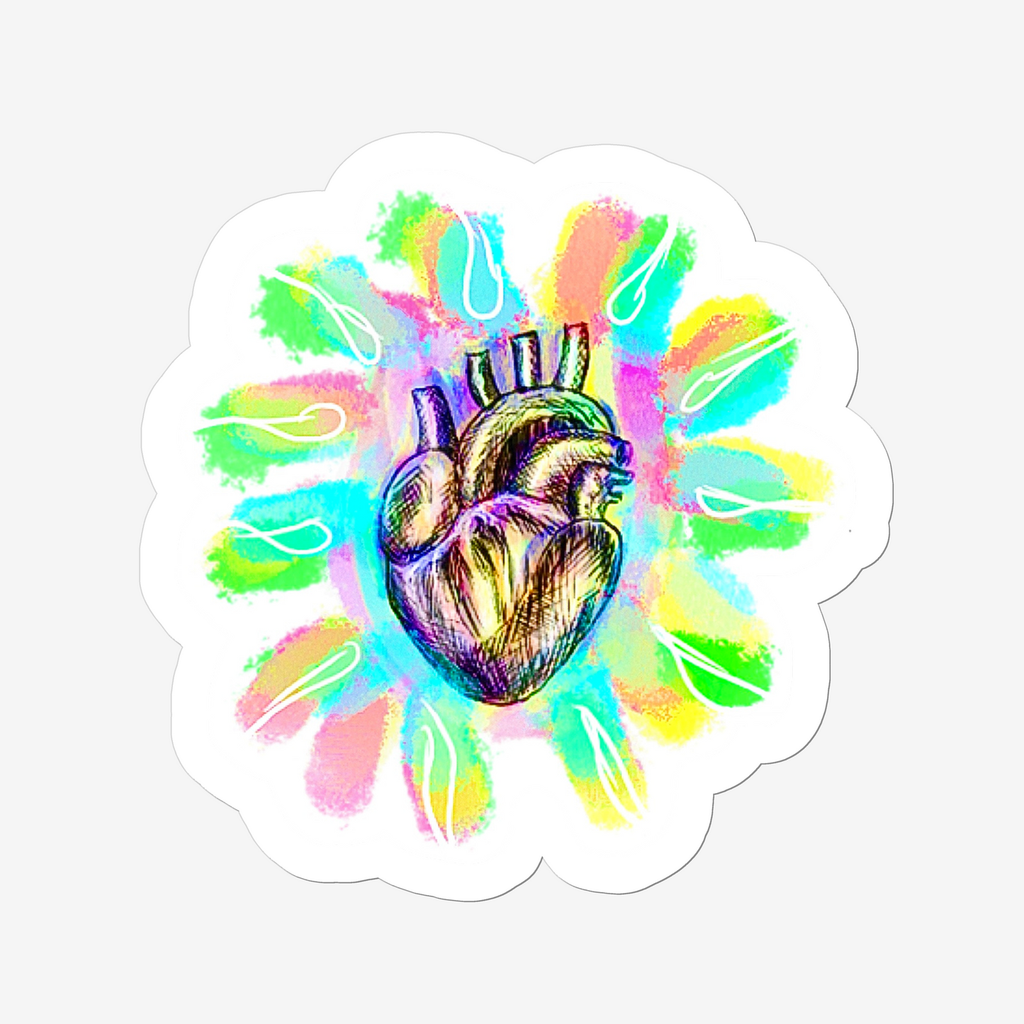 Sticker: Rainbow Heart