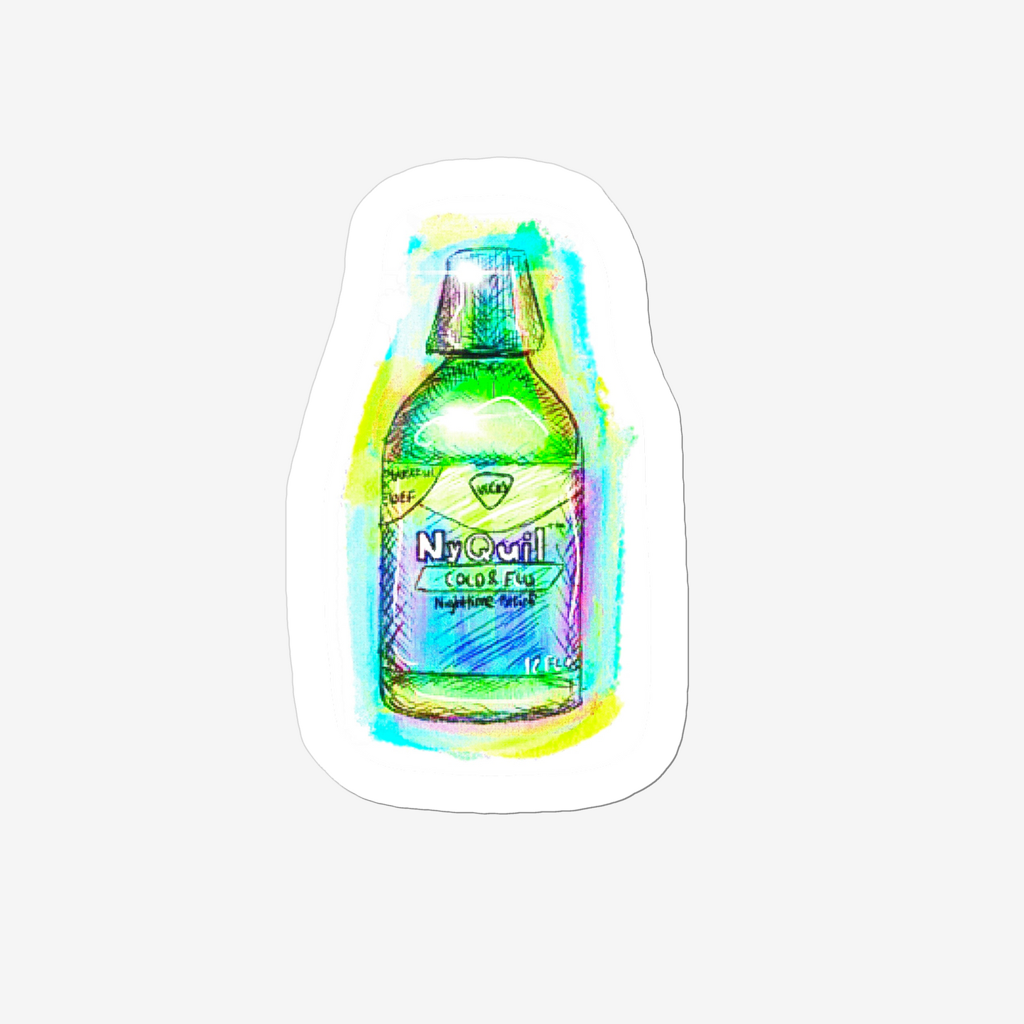 Sticker: NyQuil Bottle