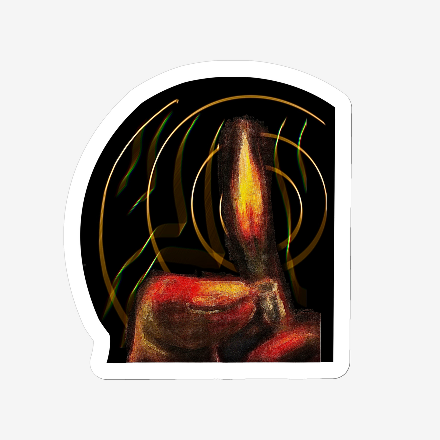 Sticker: Thumb and Lighter